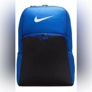 Nike Brasilia 9.5 XL Training Backpack Iron Blue Black White New DM3975 480 NEW